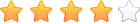 4 estrelas 5 estrelas