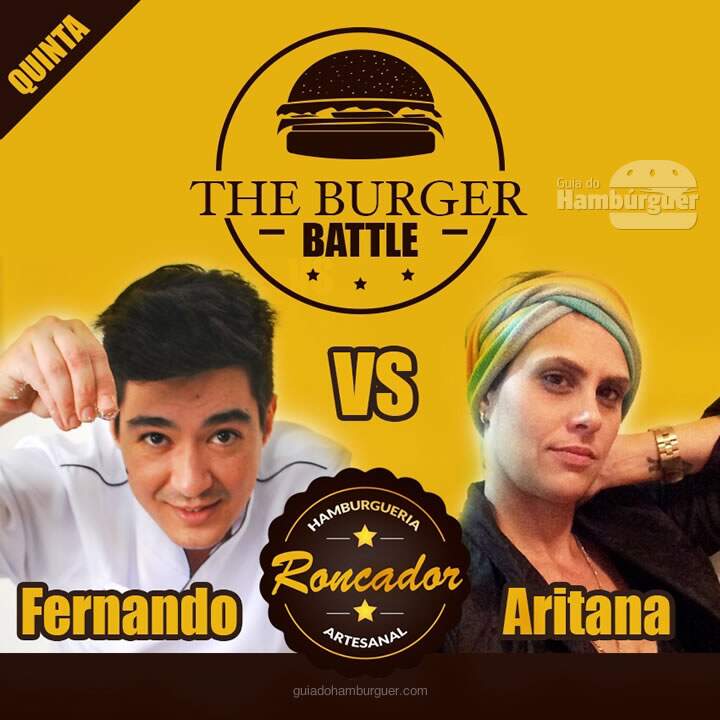 The Burger Battle acontece quinta-feira 3 de setembro no Roncador Hamburgueria Artesanal