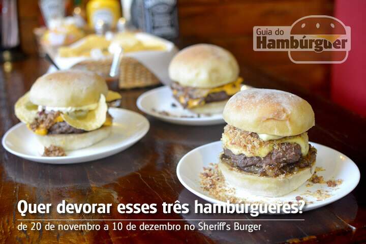 Quer devorar esses três hambúrgueres? - Sheriff's Burger