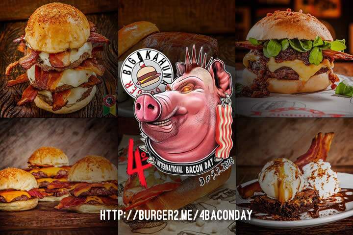 4º International Bacon Day ou Dia Internacional do Bacon no Big Kahuna Burger