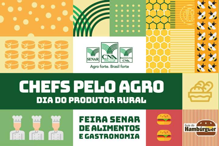 Chefs pelo Agro - sábado, 28 de julho na marquise do Parque do Ibirapuera