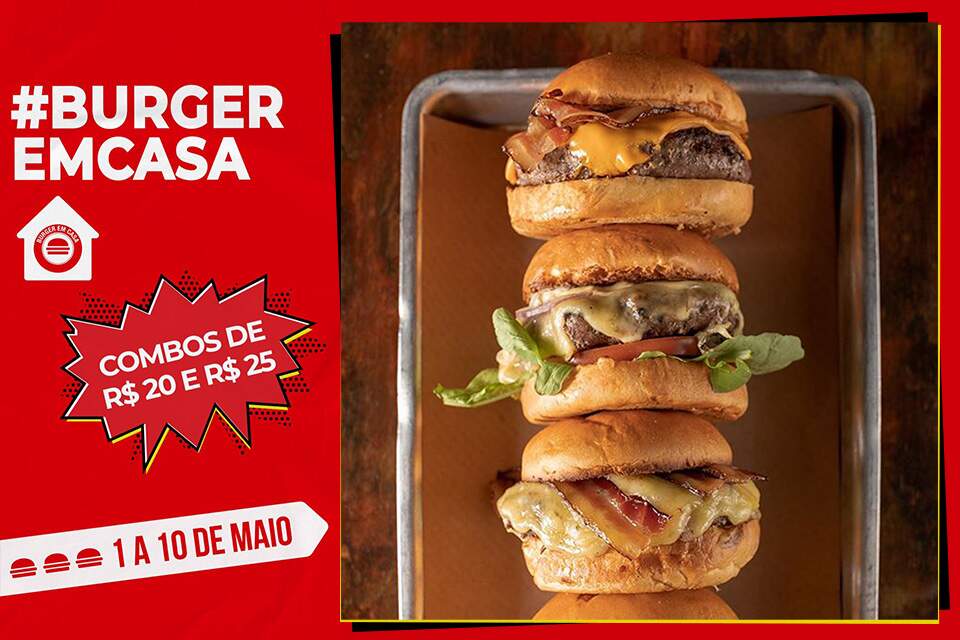 Combo de Hambúrguer e Pão - Smash Burger de Costela